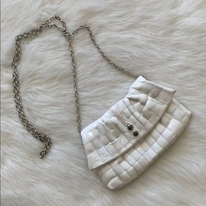 Brighton | white patent leather mini crossbody bag